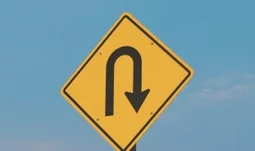 a u turn sign 